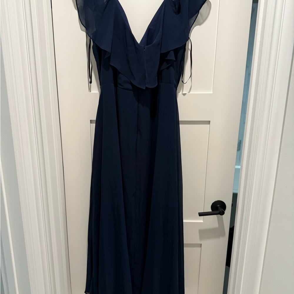 Elegant Navy Blue Women's Dress